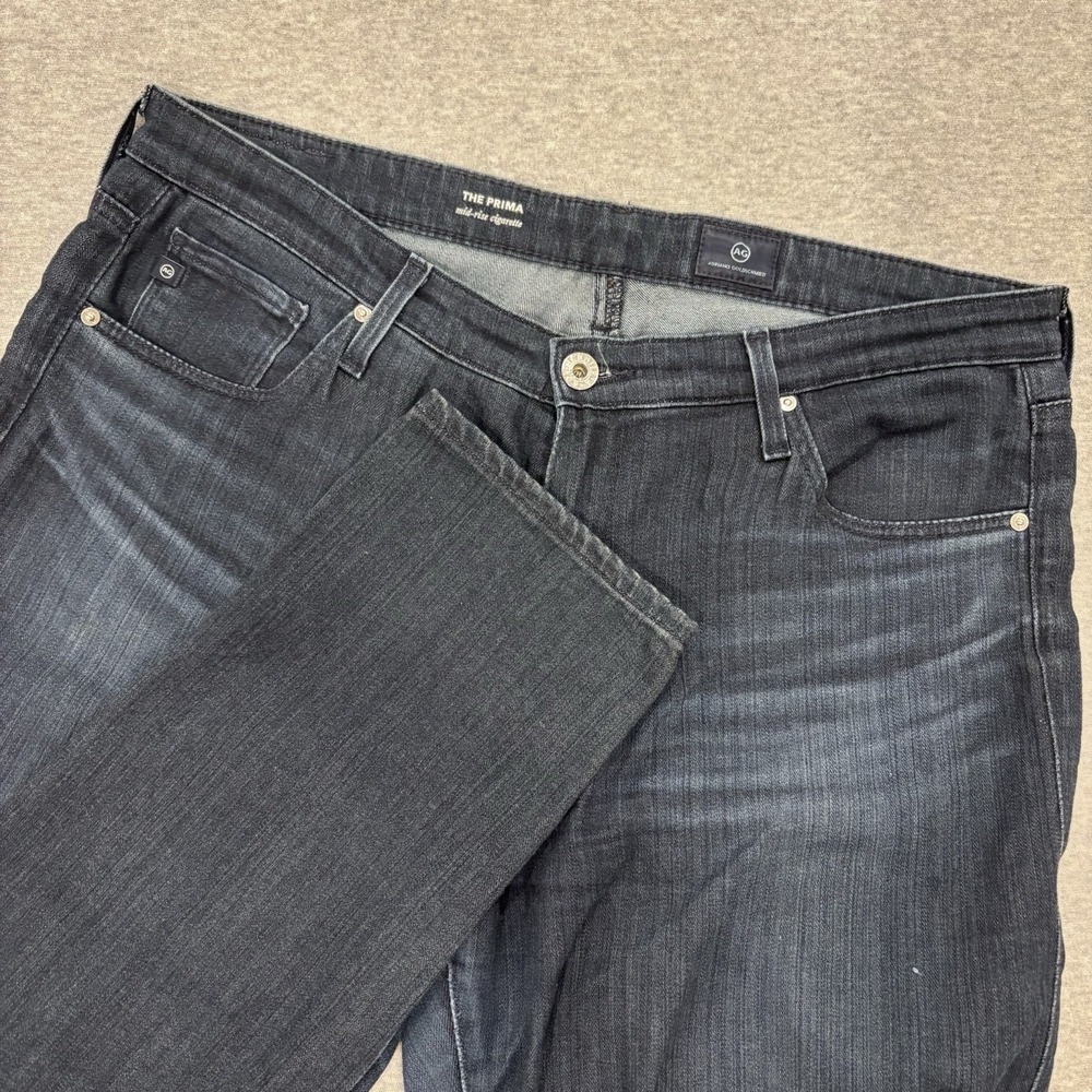 AG Adriano Goldschmied The Prima Mid-Rise Cigarette Jeans Women's 31 (Fit 33x31)